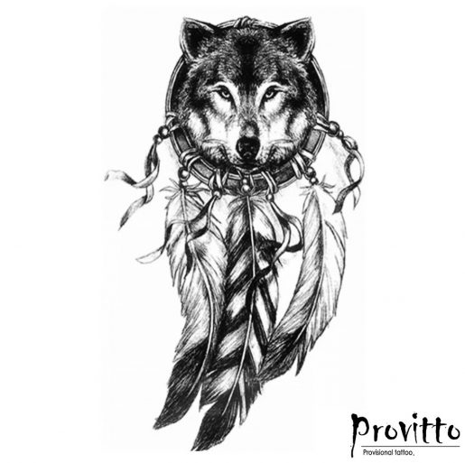 Dočasné tetování vlk lapač