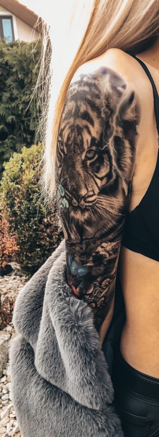 Dočasné tetování jungle sleeve