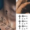 tetování kříž
