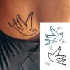 tetování holubice