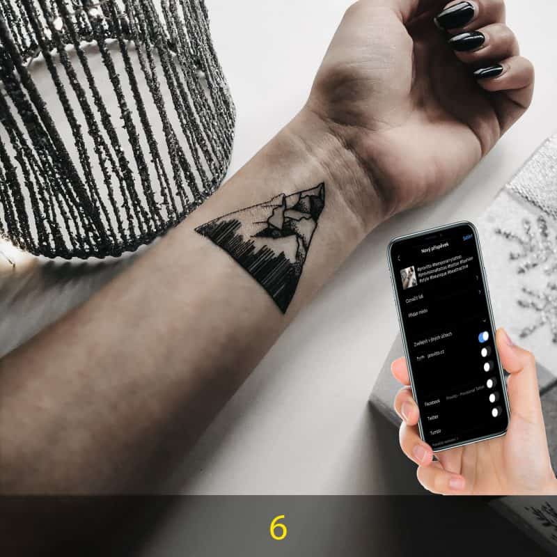 Aplikace dočasné tetování