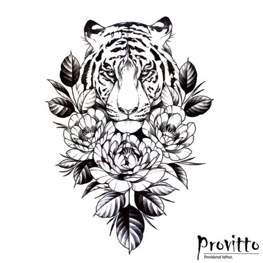 Dočasné tetování tygr