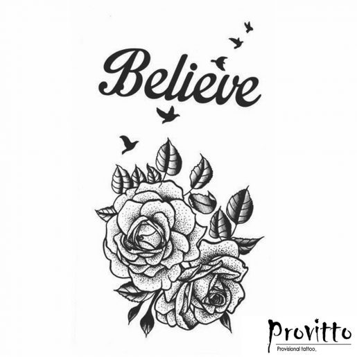 Dočasné tetování Believe