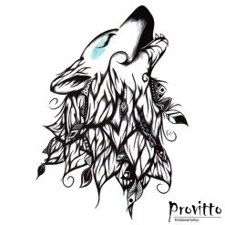 Dočasné tetování vlk