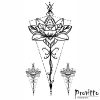 Dočasné tetování Lotus Bloom