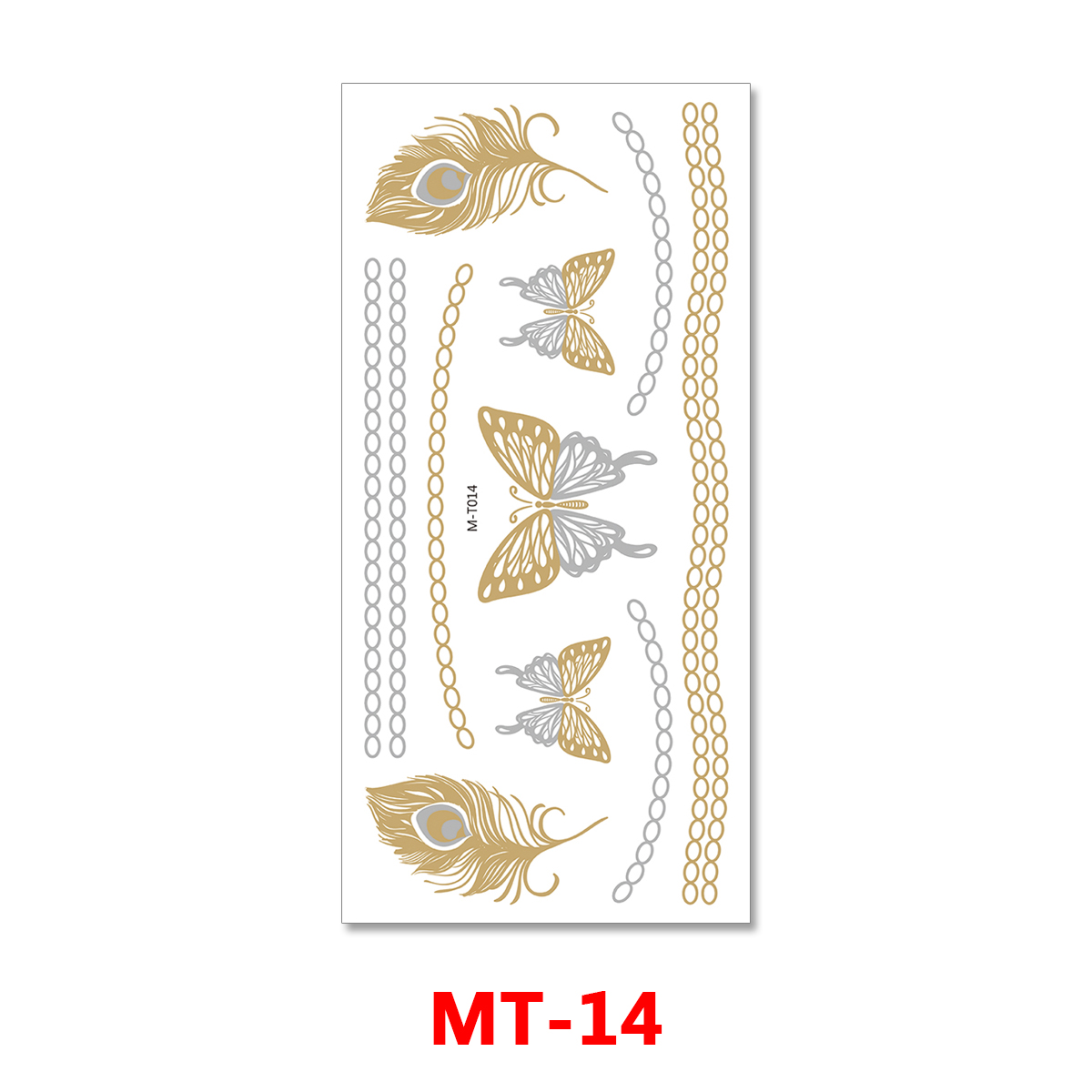 Dočasné tetování Butterfly Jewel - Obrázek 2